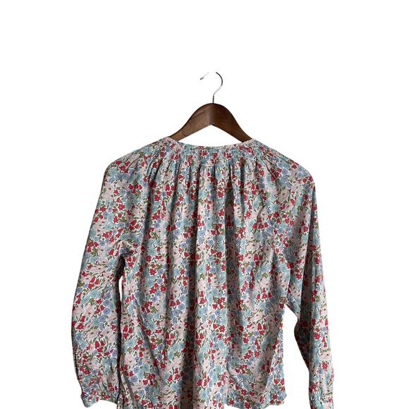 J.Crew  Liberty Fabrics Floral Cotton Blouse Top in Edenham Print  Womans 6 - Picture 8 of 11